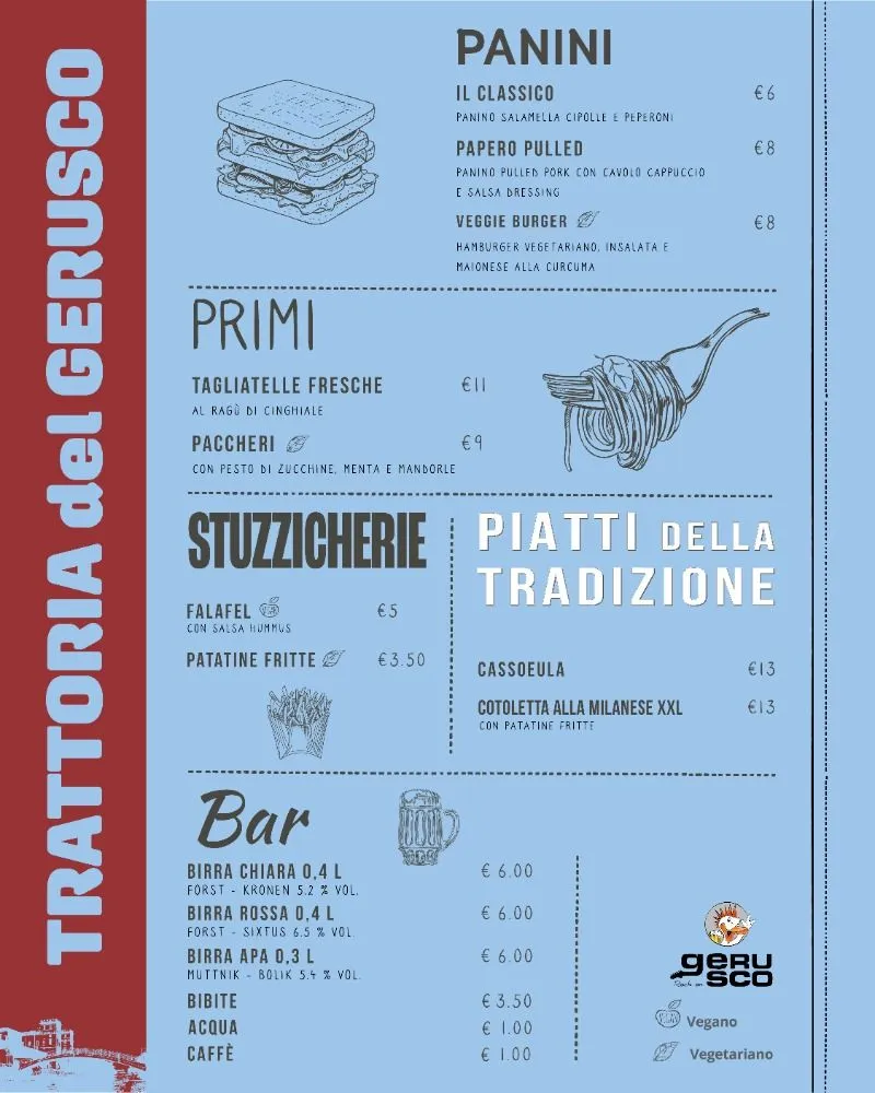 Menu - pagina 1